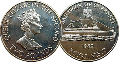 Guernsey Two Pounds 1989