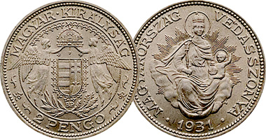 Hungary 2 Pengo 1929 to 1939