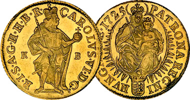 Hungary Ducat 1712 to 1730