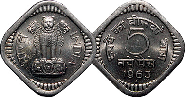 India 5 Paise 1957 to 1978