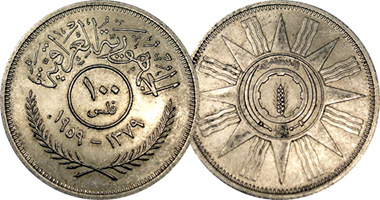 Iraq 100 Fils 1959