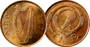 Ireland Half Penny 1971 to 1986