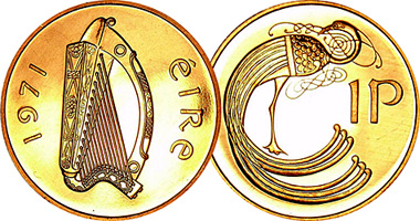 Ireland 1 Penny 1971 to 2000