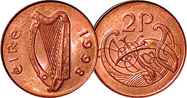 Ireland 2 Pence 1971 to 2000
