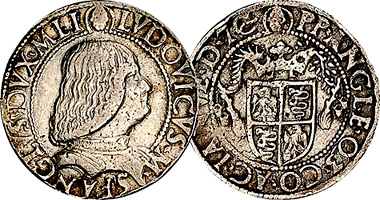 Medieval Italy Milan Testone Ludovico Sforza 1489 to 1508