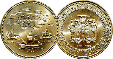 Jamaica 20 Dollars 1972