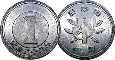 Japan 1 Yen 1955 to Date