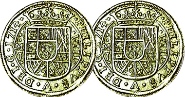 Mexico 8 Escudos Tourist Coin (Counterfeit) 1714