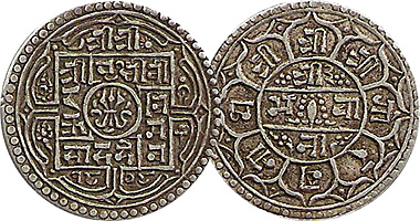 Nepal Mohar (Prithvi Bir Bikram) 1881 to 1911