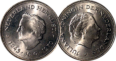 Netherlands 10 Gulden 1970