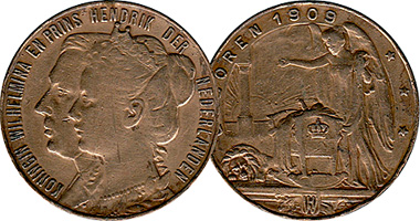 Netherlands Wilhelmina and Hendrik 1901 to 1934