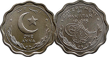 Pakistan 1 Anna 1948 to 1952