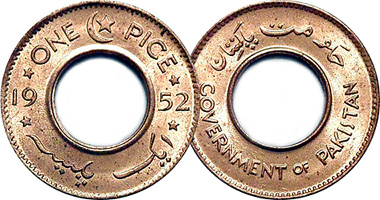 Pakistan 1 Pice 1948 to 1952