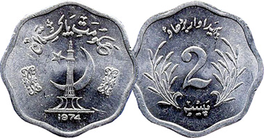 Pakistan 2 Paisa 1974 to 1976