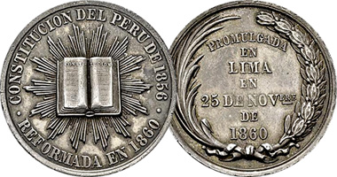 Peru Proclamation of Constitution Reform 1860