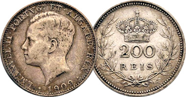 Portugal 200 Reis 1909