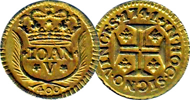 Portugal 400 Reis 1718 to 1776