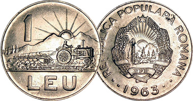 Romania 1 Leu 1963 to 1966