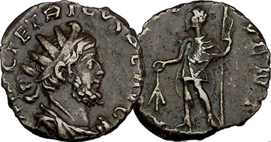 Ancient Rome Gallic Empire Tetricus Antoninianus 270AD to 273AD
