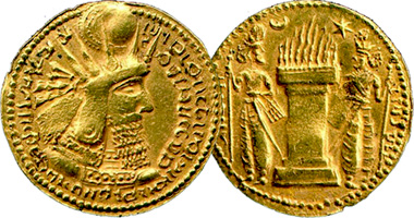 Ancient Greece Sasanian Empire Bahram I (Counterfeit) 271AD