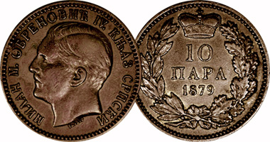 Serbia 5 and 10 Para 1879