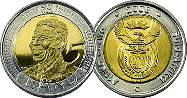 South Africa 5 Rand (Nelson Mandela) 2008