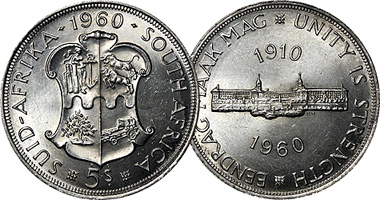 South Africa 5 Shillings 1960