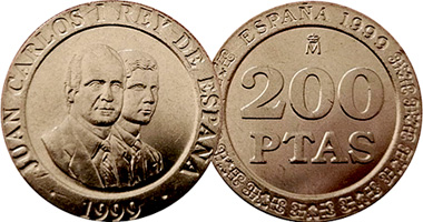 Spain 200 Pesetas 1998 to 2000