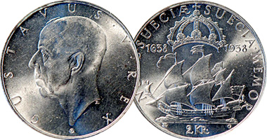 Sweden 2 Kronor 1938