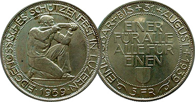 Switzerland Shooting Medal 1939