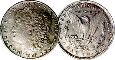 US Morgan Dollar (Counterfeit) 1895