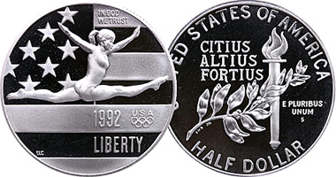 US 50 Cents (Olympic Half Dollar) 1992