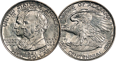 US Alabama Centennial Half Dollar 1921