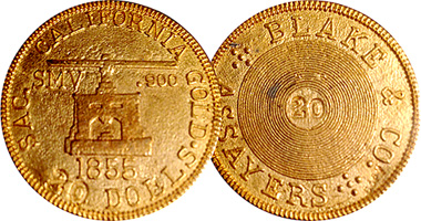 US Blake Gold Replica (Counterfeit) 1855