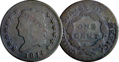 US Large Cent 1808 to 1814