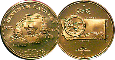 US North and South Dakota Souvenir Dollars 1970 to 1985
