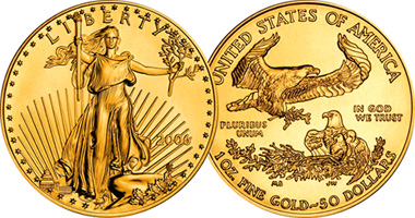 US Gold Eagle Bullion Coin 1986 to Date