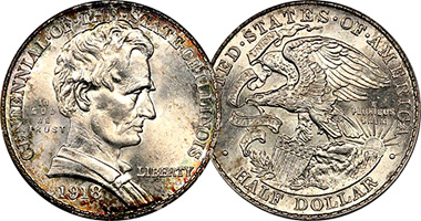 US Illinois Commemorative Half Dollar 1918