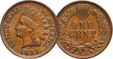 US Indian Head Cent (Penny) 1859 to 1909