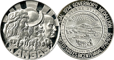 US Kansas Bicentennial 1974