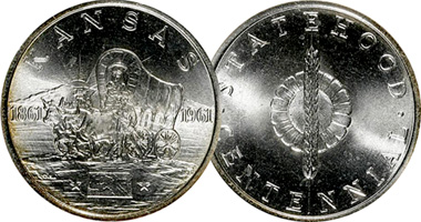 US Kansas Centennial Medal 1961