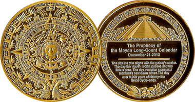 Coin Value: US Prophecy of the Mayan Long-Count Calendar 2012
