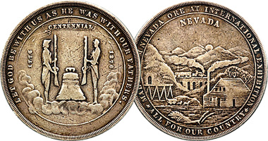 US Nevada Dollar 1876 to 1976