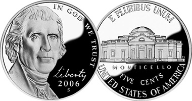 US Jefferson 5 cents (nickel) 2004 to Date