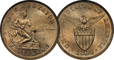 Coin Value Philippines 5 Centavos 1903 To 1935 Philippines 5 Centavos 1903 To 1935