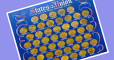 US States of the Union Bronze Coin Set