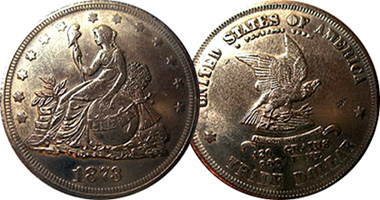 US Trade Dollar Pattern (Counterfeit) 1873