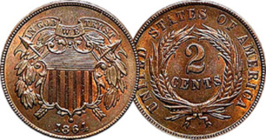 Spain 2, 4, and 10 Escudos 1865 to 1873
