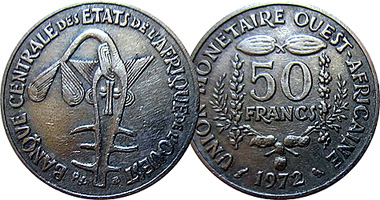 West Africa (Federation) 50 Francs 1972 to Date