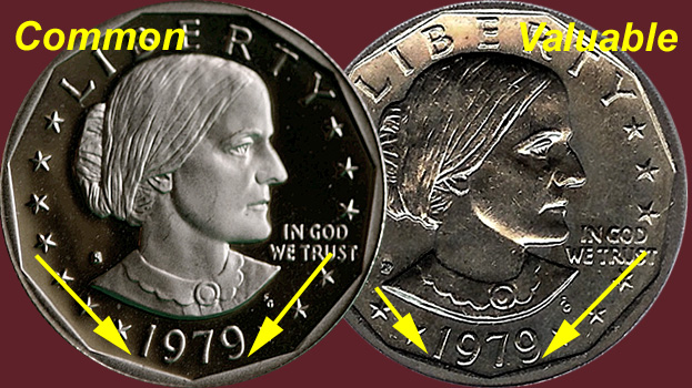 Coin Value: US Susan B Anthony Dollar 1979 to 1999